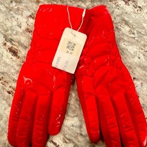 Brand new red gloves